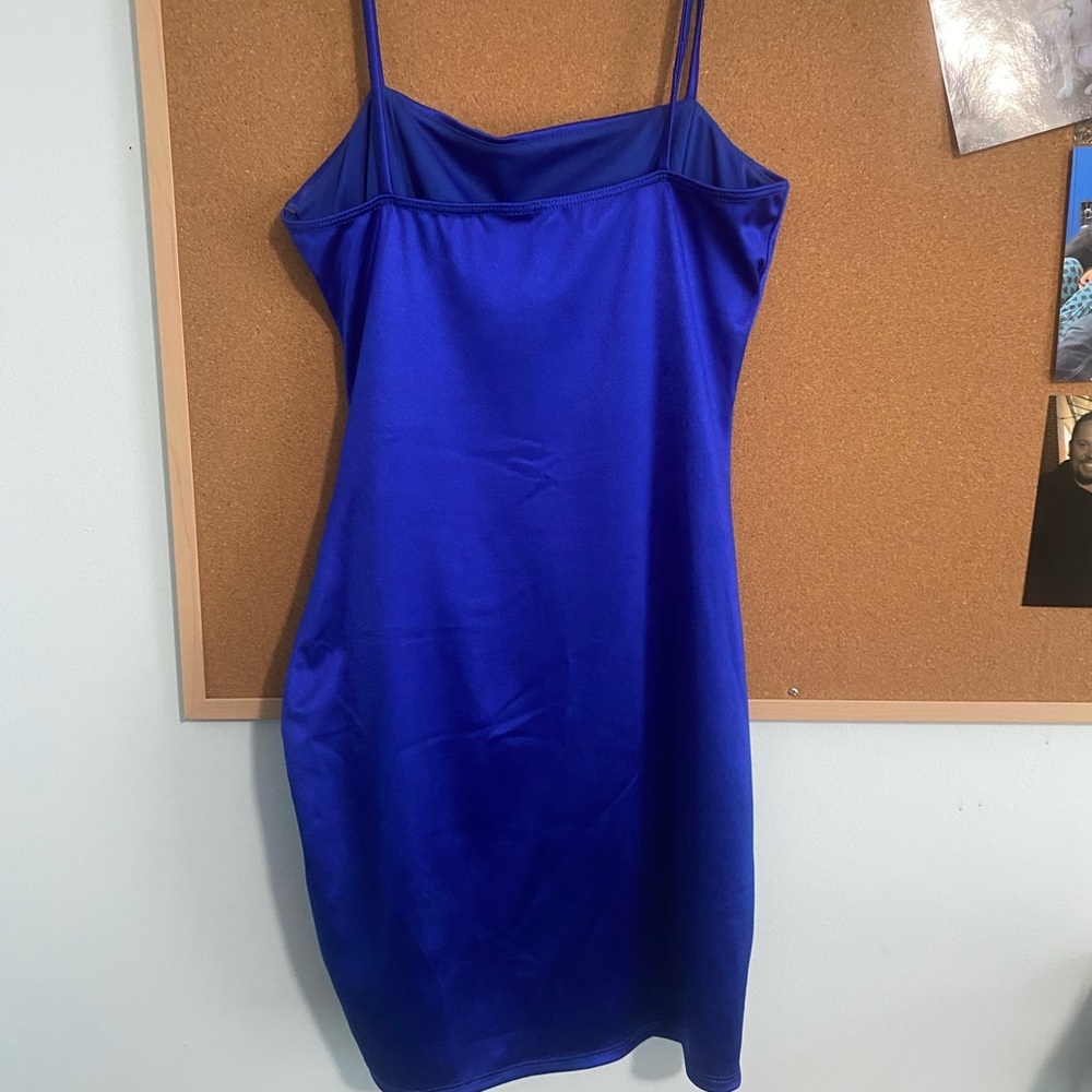 Windsor Royal Blue Asymmetrical Dress - Picture 3 of 5